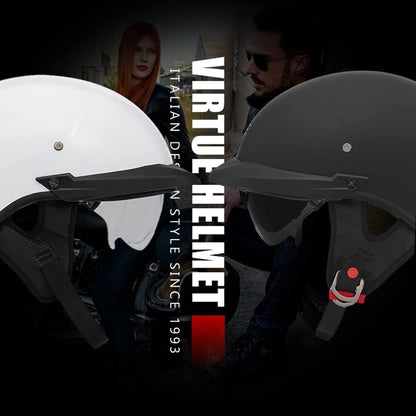 Medio casco, con visera solar, scooter, ATV, Cruiser, Motos, DOT.(USADO)