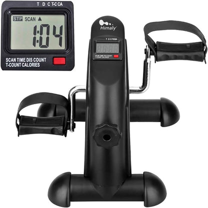 Mini bicicleta estática, para brazos y piernas con pantalla LCD.