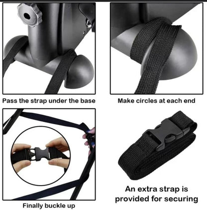 Mini bicicleta estática, para brazos y piernas con pantalla LCD.