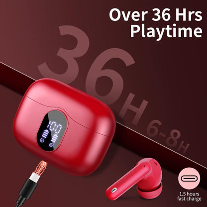 Auriculares Inalámbricos Btootos A90 Bluetooth rojo (USADO)