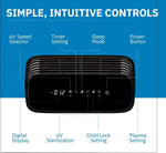 Pro Purificador de aire limpio con tecnología Aurabeat AG+ Brondell P700BB-W