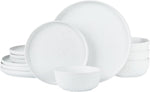 Vajilla Famiware 12 Piezas Gres Blanco Elegante
