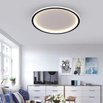 Lámpara de Techo LED, 50cm de diámetro, con control remoto, regulable.