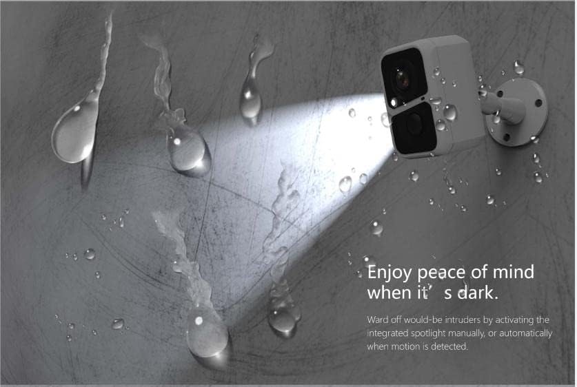 Cámara de seguridad inalámbrica WiFi, Recargable.(DETALLE)