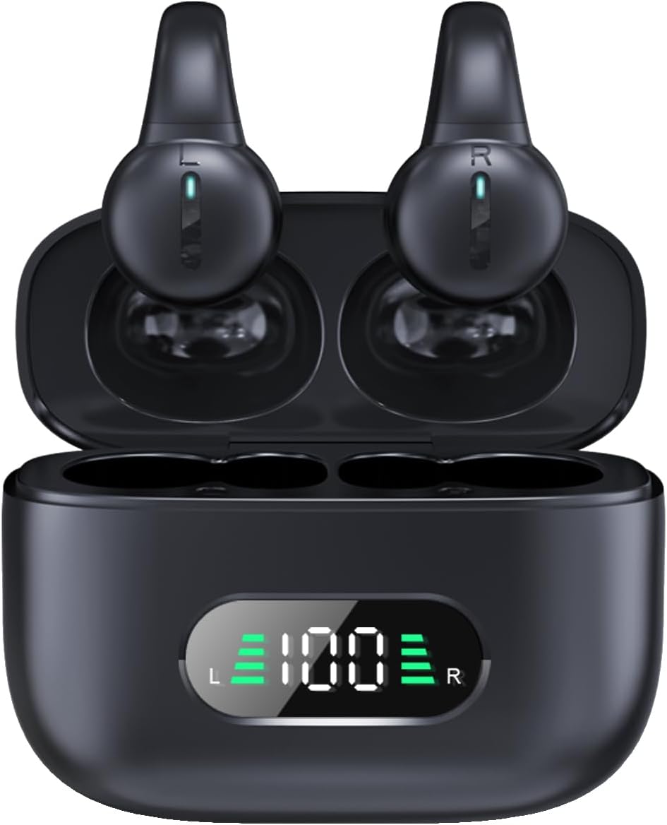 Auriculares inalámbricos Bluetooth clip conducción ósea oído abierto