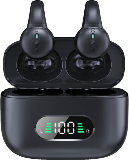 Auriculares inalámbricos Bluetooth clip conducción ósea oído abierto