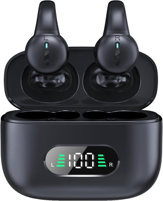 Auriculares inalámbricos Bluetooth clip conducción ósea oído abierto