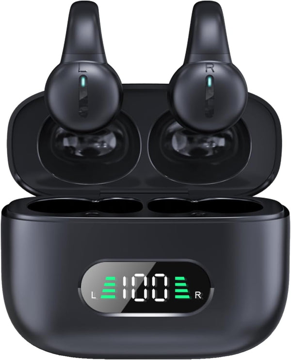 Auriculares inalámbricos Bluetooth clip conducción ósea oído abierto