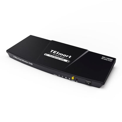 Interruptor KVM HDMI 4K a 60Hz 2 monitores 2 ordenadores,TESmart