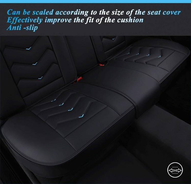 Funda de Asiento de Cuero para Acura TLX 2021 todo negro.