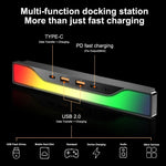 Model y Hub USB con Tesla Ambient Lighting Modelo 3 consola central. USADO
