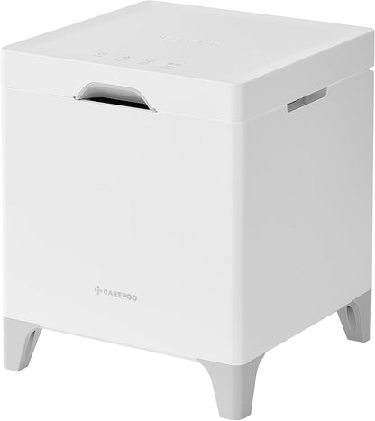 Humidificador híbrido, Carepod, acero inoxidable frío/cálido (USADO).