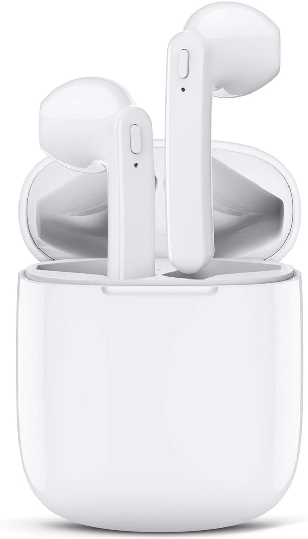 Audifonos Inalambricos Stereo T19 Blanco Deportivos