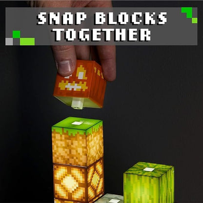 Paladone Lámpara Nocturna De Bloques De Construcción De Minecraft.