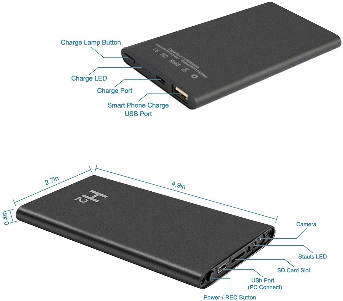 Cámara portátil Asleesha con batería portatil (USADO)