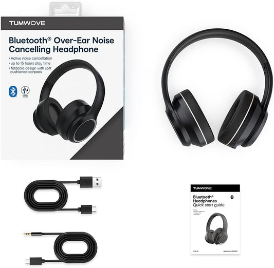 Tumwove Auriculares con cancelación activa de ruido.