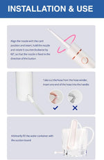 Irrigador bucal inalámbrico, Recargable, 3 modos ajustables, IPX7.