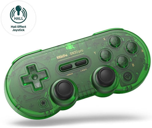 8Bitdo SN30 Pro Controlador inalámbrico Bluetooth con joysticks.