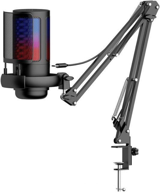 Micrófono RGB para juegos para PS4/5 PC,