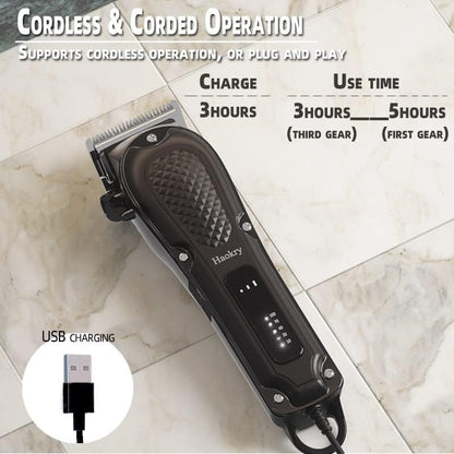 Cortapelos para hombre, profesional, recargable, Haokry.