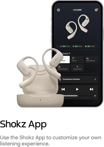 Audífonos Bluetooth Shokz OpenFit Inalámbricos Negro