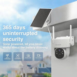 Cámara Seguridad Solar Inalámbrica 2K Exterior Wifi