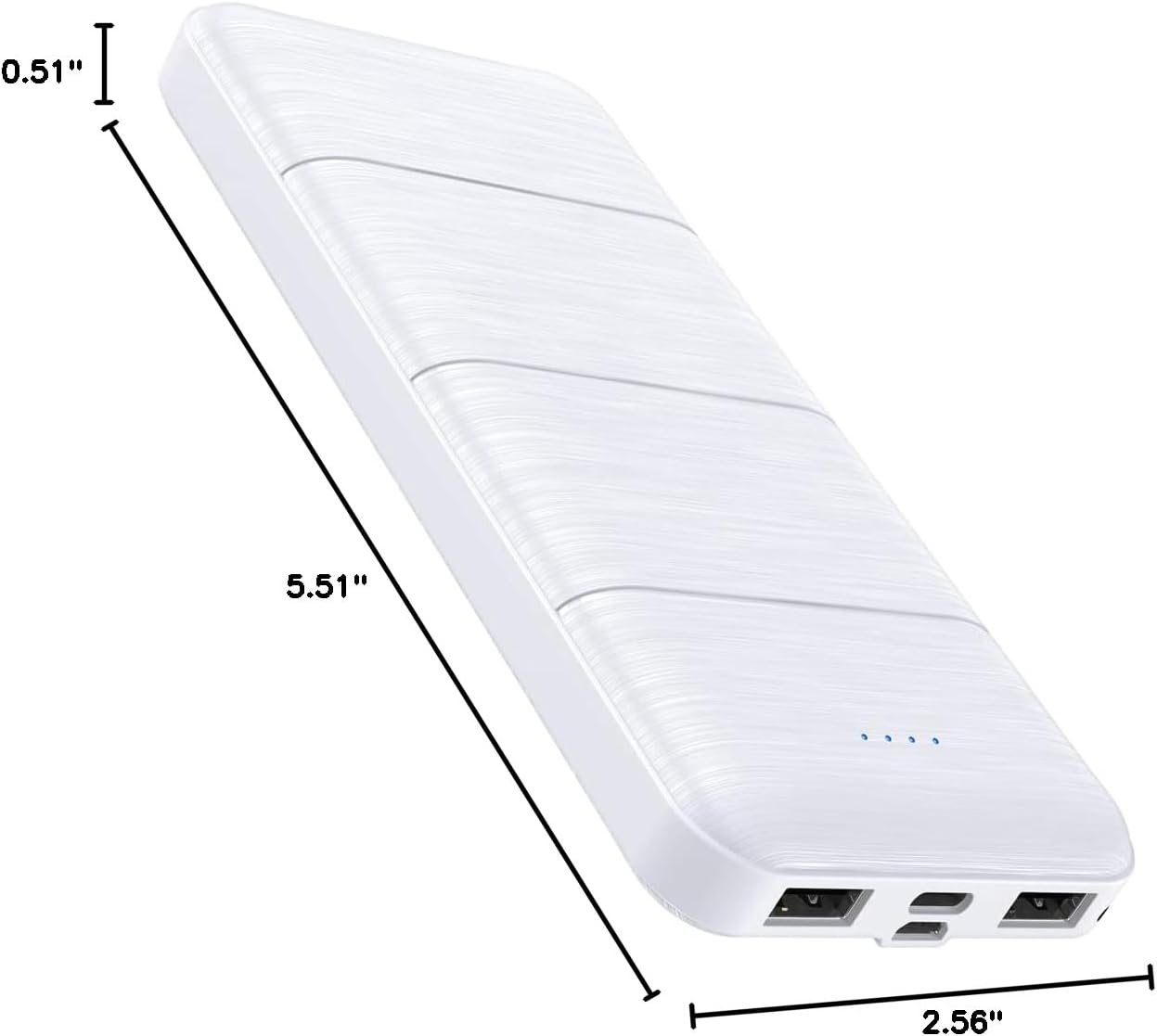 Cargador portátil color blanco intenso (USADO)