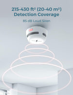 Detector de humo alarma de incendios con botón de prueba/silencio. AEGISLINK