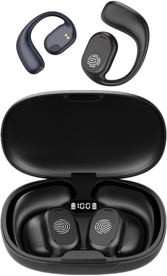 Auriculares deportivos abiertos Bluetooth estuche de carga