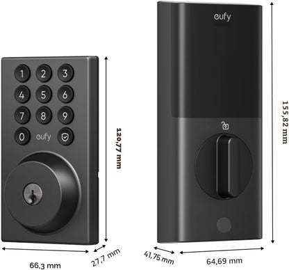 Cerradura inteligente de seguridad eufy C30, entrada sin llave, T85D0