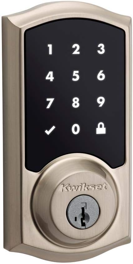 Cerradura con pantalla táctil y con seguridad electrónica Kwikset Smartcode 915