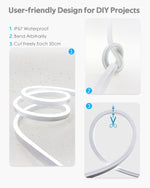 Samsion, Tira De Luces Led, 100ft, Impermeables, Regulables.