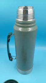 Thermo Stanley, clasico de 1.1 QT, tapa de taza, acero inoxidable (USADO)