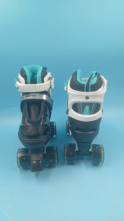 Patines ajustables Sowume, con ruedas que brillan, 10-13 USA.