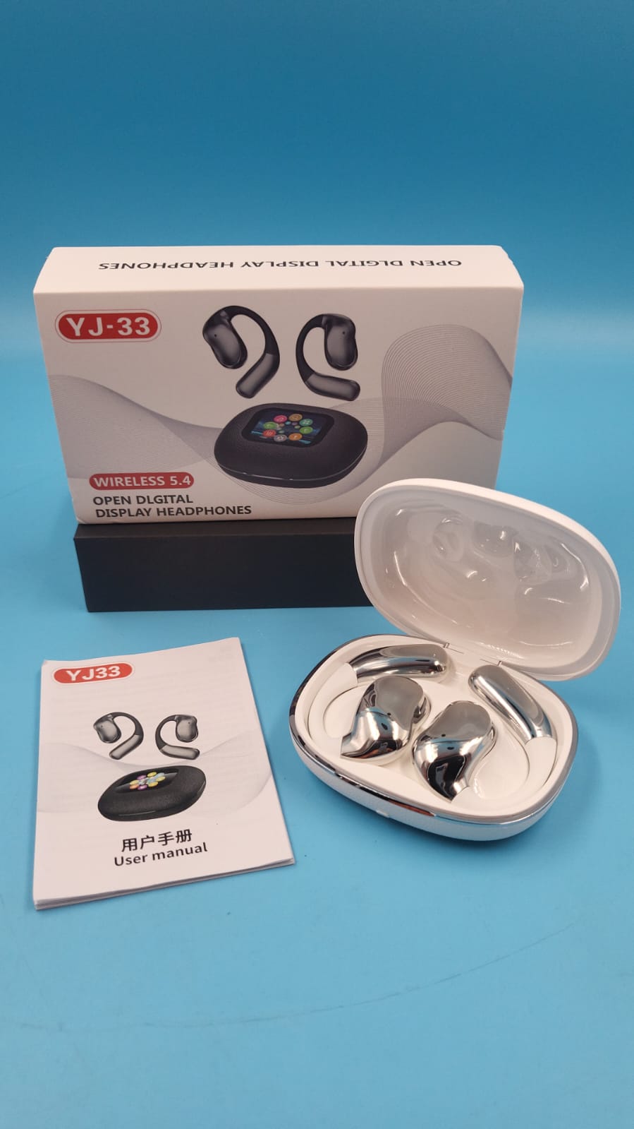 Auriculares Bluetooth con traducción por IA, cancelación de ruido. YJ33