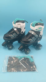 Patines ajustables Sowume, con ruedas que brillan, 10-13 USA.