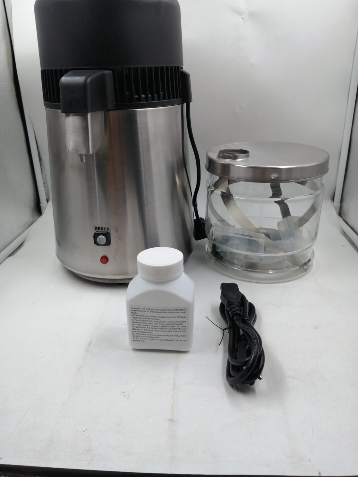 DC HOUSE, Destilador de agua, acero inoxidable, 1GAL. (USADO)