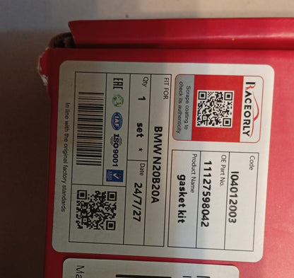 Set De Empaques de motor para Bmw, Alta Calidad, N20b20.