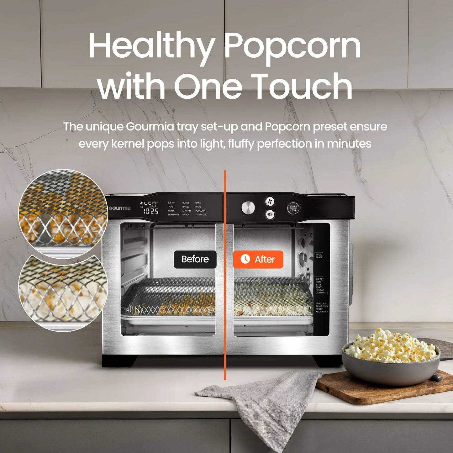 Freidora de Aire Digital de 6 Rebanadas Gourmia Horno 24L