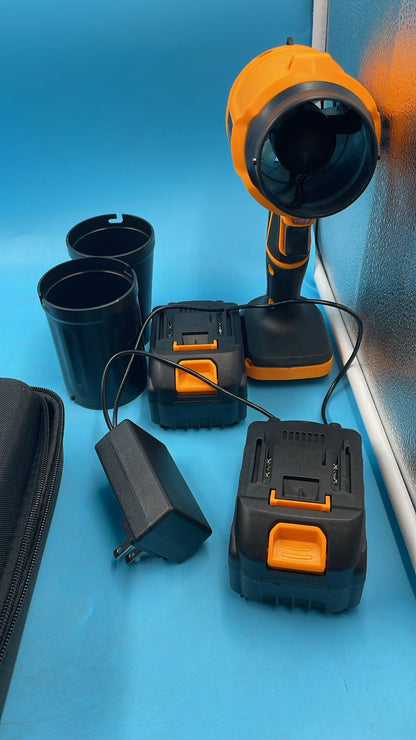 Soplador De Hojas Inalámbrico Yuquesen 980.000 Rpm Con 2 Baterias