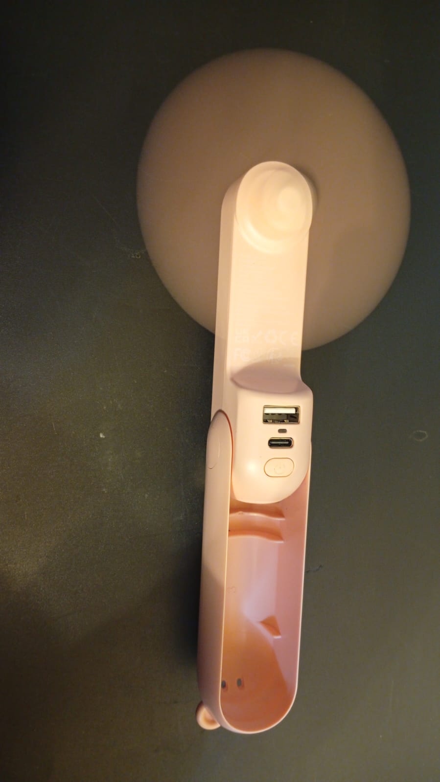 Ventilador de mano, Recargable, JISULIFE, portátil, (USADO).