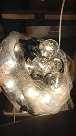 Guirnalda de luces G40 para patio exterior de 15,2 mts, 5W.
