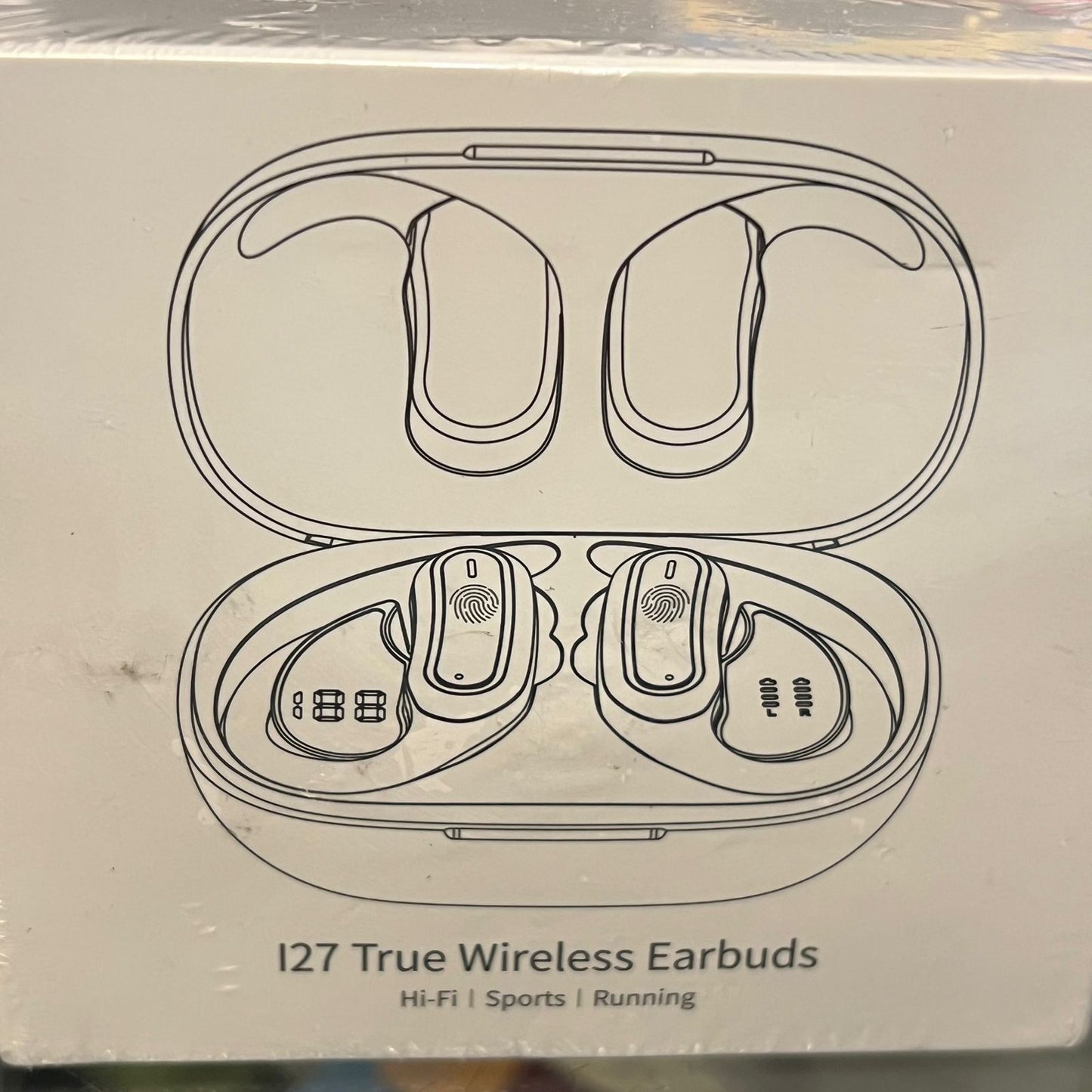 Auriculares inalámbricos Bluetooth I27 IPX7 color morado