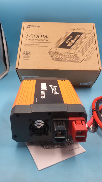 Inversor Ampeak 1000W Onda Sinusoidal Pura 12V A 120V USADO
