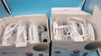 Luces LED Empotrables 6” 12 Pack 5CCT 15W 1200lm powerasia.