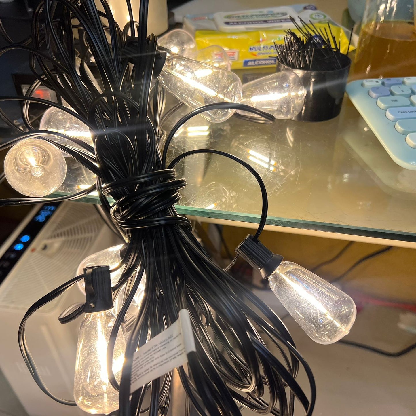 Guirnalda luces exteriores 60m (2x30m) a prueba de agua (USADO)