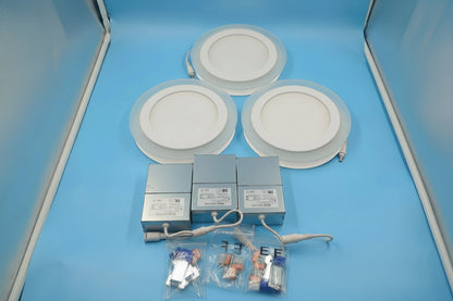 Iluminación Govee, empotrable inteligente 6", LED RGBIC (3 PIEZAS)