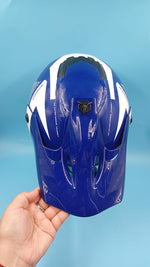 Casco de motocross para niños Roozo FF601-2 Talla M, Azul (USADO)