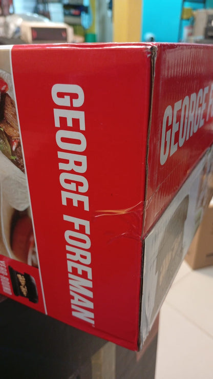 Parrilla y prensa para paninis George Foreman, 4 porciones placas extraíbles.