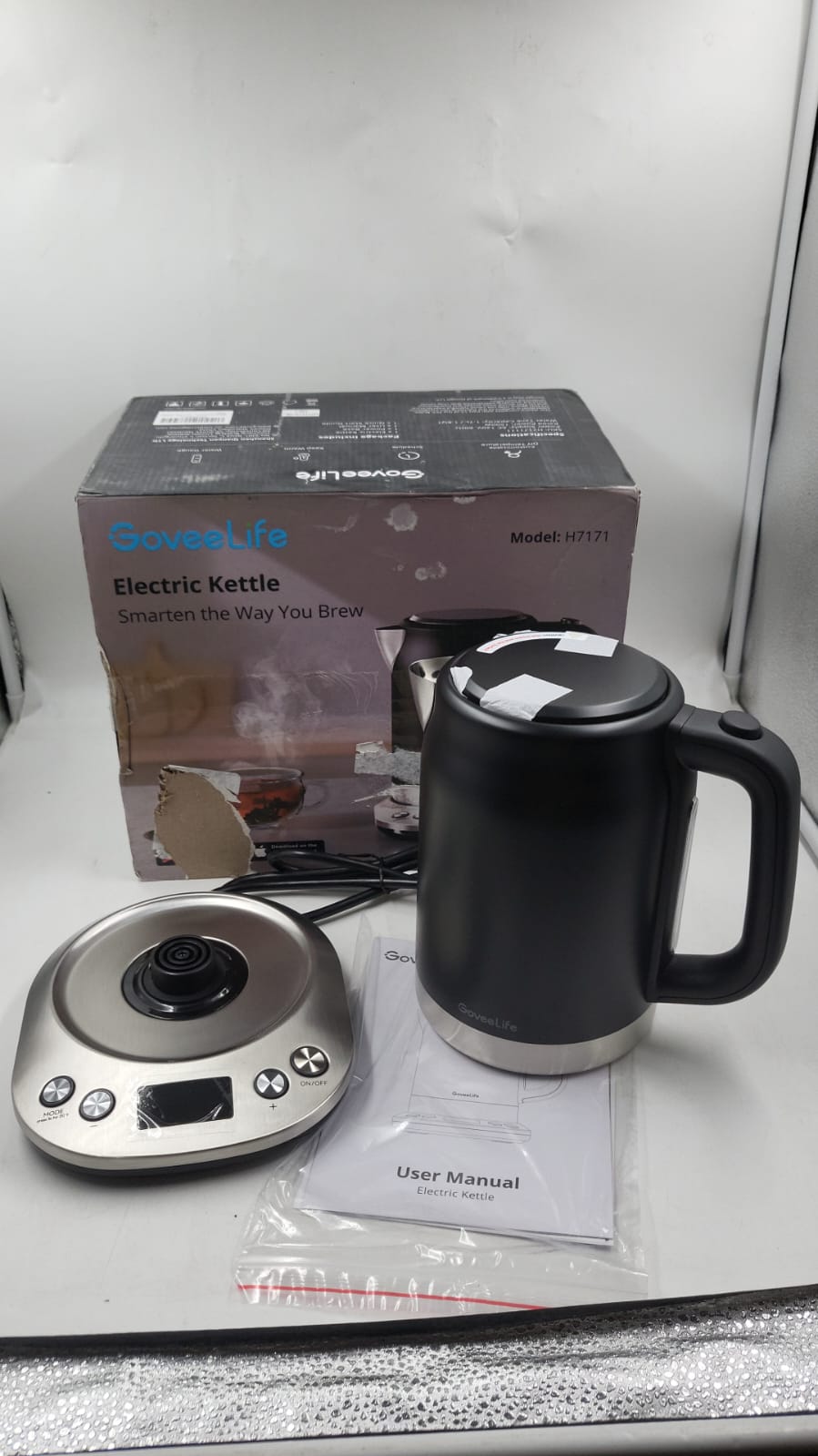 Hervidor eléctrico inteligente con control de temperatura, GoveeLife